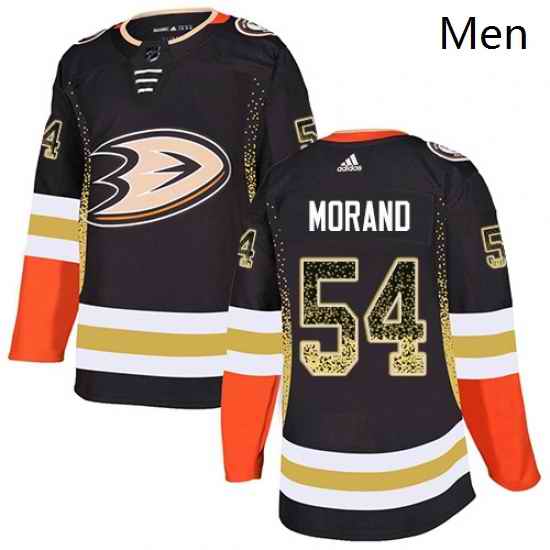 Mens Adidas Anaheim Ducks 54 Antoine Morand Authentic Black Drift Fashion NHL Jersey
